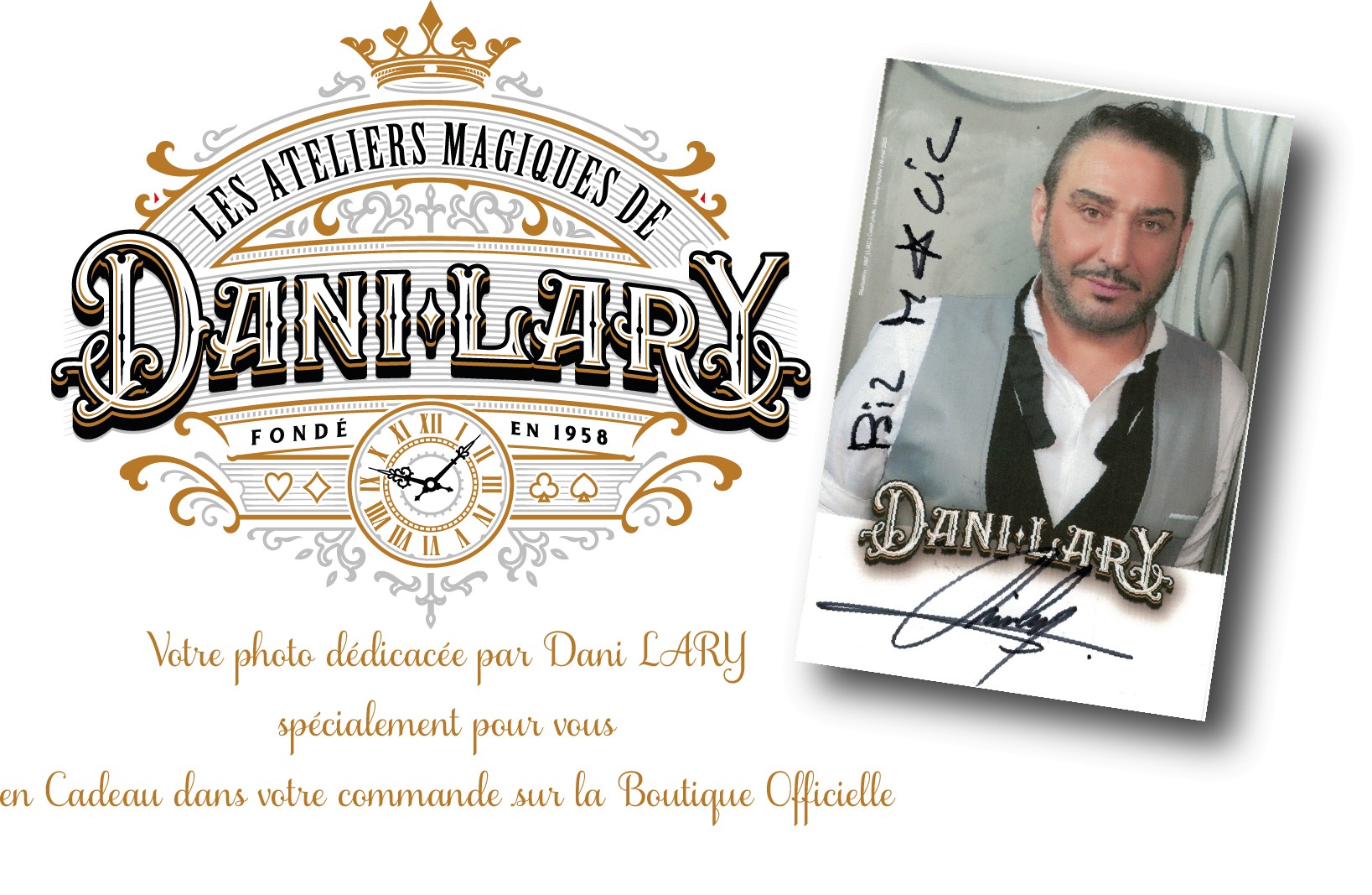 Photo dédicacée Dani Lary